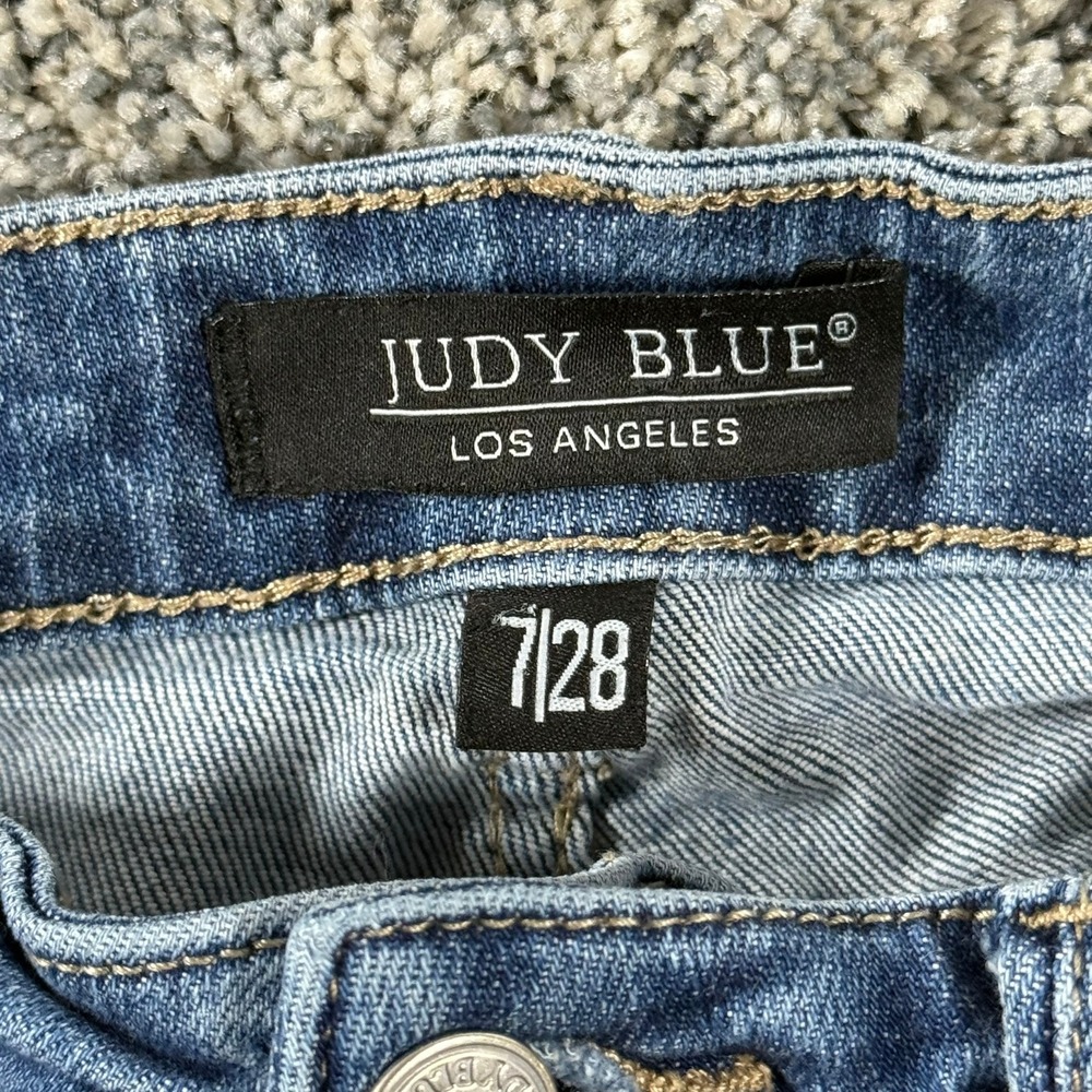 Judy Blue Womens High Waisted Skinny Jeans Medium Wash Size 7/28 - Picture 3 of 10